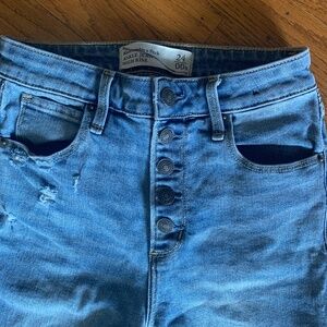 Abercrombie button fly jeans